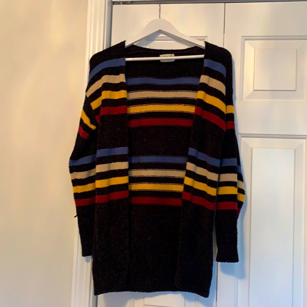Multi-colored polyester Cardigan